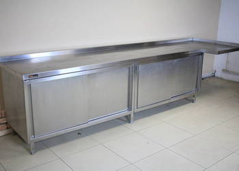 Komplet szafek kuchennych z blatem, 340 cm szer., używany na sprzedaż  Pszczyna