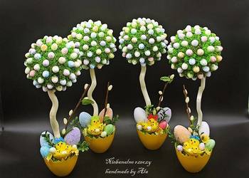 Drzewko wielkanocne z jajeczek Wielkanoc ozdoby jajka na sprzedaż  Kutno