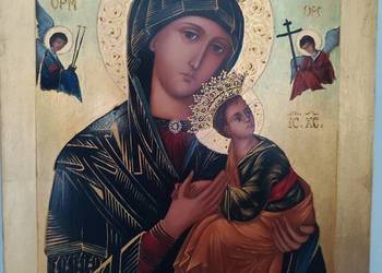Piękna ikona przedstawiająca Matkę Boską Nieustającej pomocy na sprzedaż  Łódź