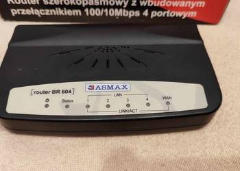 Router Asmax BR-604 100/10 Mbps Mbit/s 4-portowy ruter, używany na sprzedaż  Gdańsk
