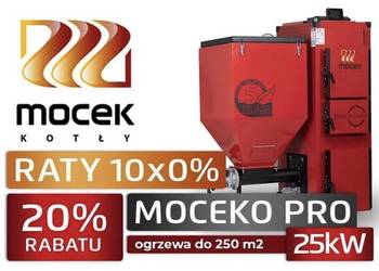 Kocioł na ekogroszek, pellet, Moceko PRO piec c.o. 25 kw na sprzedaż  Gorzów Wielkopolski