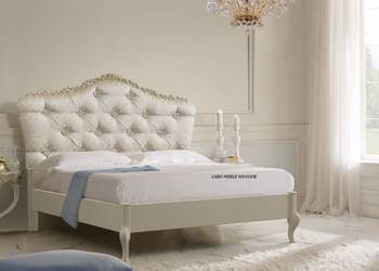 Drewniane włoskie łóżko B423/180 białe na sprzedaż  Przemyśl