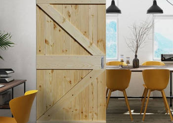 Drzwi przesuwne drewniane sosnowe FOREST - 2Z, używany na sprzedaż  Chmielnik