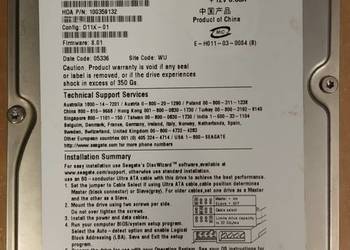 (013) HDD Seagate Barracuda ST380011A ATA/IDE na sprzedaż  Łódź