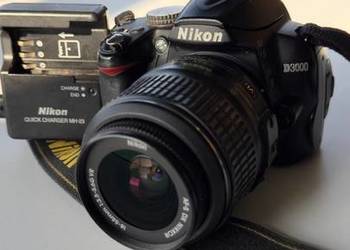 Nikon D3000  Obiektyw Nikon 18-55mm, używany na sprzedaż  Czechowice-Dziedzice