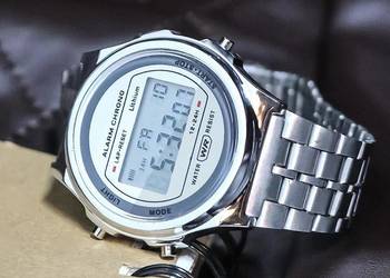 Zegarek elektroniczny damski retro vintage srebrny , nowy na sprzedaż  Kielce