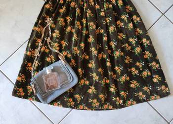 spódnica retro vintage folklor flower  rozkloszowana na sprzedaż  Kielce