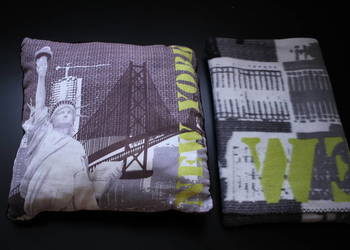 zestaw komplet Nowy Jork New York poduszka koc tax na sprzedaż  Toruń