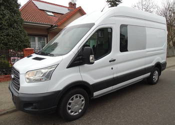 Ford TRANSIT 2,2 TDCI 155 KONI ,KLIMA ,5-OSÓB + PAKA 2,50 METRA ,BRYGADÓWKA na sprzedaż  Poznań