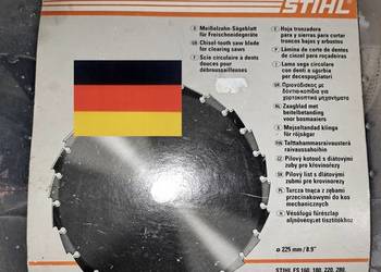 Używany, Tarcza tnąca do kosy mechanicznej STIHL 4110 713 4204 ROZM. fi 225 mm na sprzedaż  Kielce