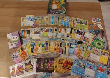 Karty POKEMON SUPER PACK 228 kart+Album Rzadkie Holo naklejki GRATIS na sprzedaż  Tychy