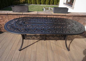 Używany, Duży stół ogrodowy aluminiowy  210 cm. na sprzedaż  Breń