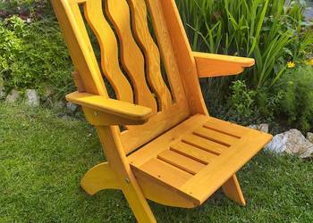 Krzesło ogrodowe drewniane składane, tarasowe X lamel nr 6 na sprzedaż  Kalety