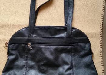 Czarna torba damska, skora naturalna na sprzedaż  Puławy