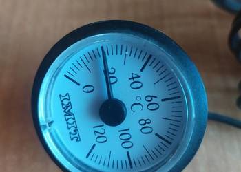 Termometr kotła lub bojlera 37mm, używany na sprzedaż  Grabówka