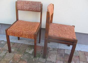 krzesła PRL  vintage lite drewno stare do renowacji na sprzedaż  Zamość