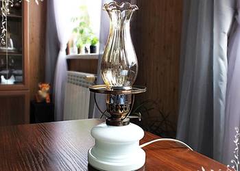 Lampa porcelanowa, lampka nocna MEOS Warszawa lat 60-70-tych PRL na sprzedaż  Żary