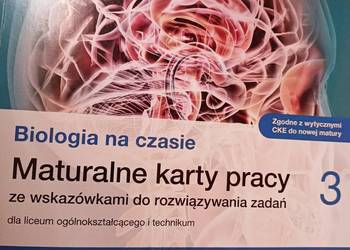 Biologia na czasie 3 używane karty pracy księgarnia Warszawa na sprzedaż  Warszawa