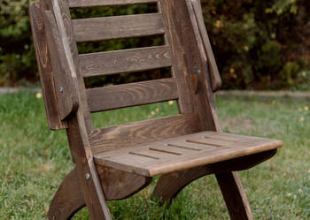 Krzesło ogrodowe drewniane składane, tarasowe X lamel nr 1 na sprzedaż  Kalety