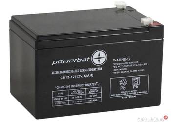 Akumulator żelowy POWERBAT CB 12-12 12V 12Ah na sprzedaż  Szczecin