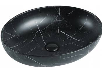 UMYWALKA ceramiczna Czarna black CZARNY KAMIEŃ MARMUR 50x40 na sprzedaż  Choroszcz