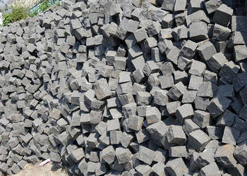 Czarna Kostka Bazaltowa Granitowa Kamień Ogrodowy Serock, używany na sprzedaż  Serock