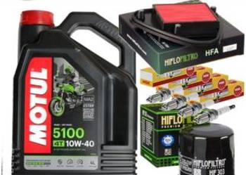HONDA VT600 SHADOW 88-98 ZESTAW OLEJ MOTUL 4L FILTRY 2SZT SWIECE DEDYKOWANY, używany na sprzedaż  Racibórz