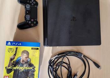 Sony Playstation 4 Slim, PAD i gry, używany na sprzedaż  Kraków