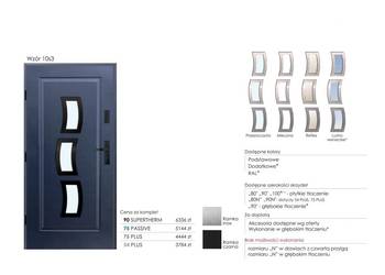 Używany, Drzwi KMT 10s3 - 54 PLUS 75 PLUS 75 PASSIVE 90 SUPERTHERM na sprzedaż  Szczekociny