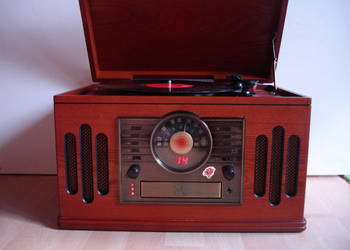 GRAMOFON retro KARCHER radio - CD- magnetofon, używany na sprzedaż  Zielona Góra