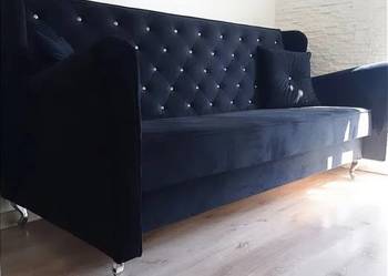 RATY kanapa rozkładana sofa uszak Glamour z pojemnikiem NOWA na sprzedaż  Gniezno