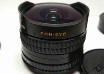 Obiektyw  Zenitar-M 16 mm f/2.8 Fish Eye  rybie oko Canon EF, używany na sprzedaż  Skierniewice