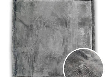 GRUBY DYWAN PUFFY SOFT KWADRAT 120X120 SZARY RABBIT PUSZYSTY WŁOS na sprzedaż  Lublin