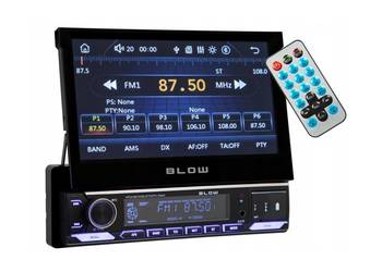 Radio samochodowe 1DIN Wysuwany Ekran 7 Led Carplay Bluetooth Android Auto, używany na sprzedaż  Białystok