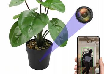 Kamera szpiegowska ukryta w kwiatku donicy doniczce SPY CAMERA WiFi na sprzedaż  Wrocław