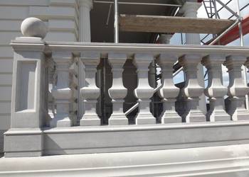 TRALKI betonowe balustrady kule poręcze, używany na sprzedaż  Górno