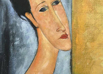 Portret kobiety II - Amedeo Modigliani Obraz olejny malowany na sprzedaż  Kraków