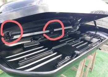 Używany, Łacznik górnego wieka z dolnym,zaczep blokujacy do box dachowy BMW i inne na sprzedaż  Złotoryja
