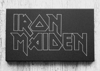 Iron Maiden logo grawerowane na blasze... obrazek na sprzedaż  Sandomierz