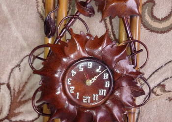 zegar scienny skorzany na sprzedaż  Bieruń