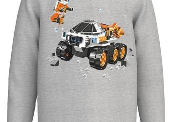 Używany, 128 LEGO T-shirt długi rękaw szary 8+ samochód pojazd łazik na sprzedaż  Szczerbice