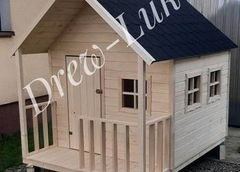 Używany, Duży drewniany domek dla dzieci na sprzedaż  Wadowice