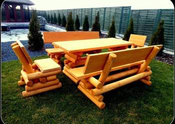 Meble ogrodowe barowe krzesła drewniane huśtawka 180 zł kraj na sprzedaż  Chojnice