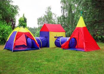 Zestaw namiotów dla dzieci 5w1 IPLAY, używany na sprzedaż  Bielsk Podlaski