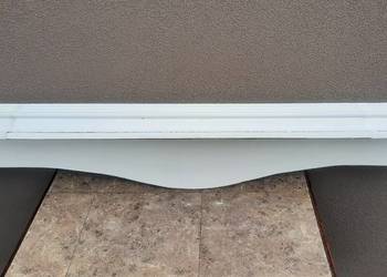 Stara półka 146cm masywna biała przecierana shabby chic D058 na sprzedaż  Tczew
