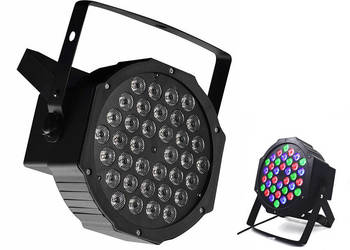 Używany, Reflektor lampa dyskotekowa z diodami LED - 36x1W, RGB na sprzedaż  Warszawa