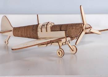 Konstruktor Samolot drewniane Zabawka Puzzle 3D na sprzedaż  Łódź