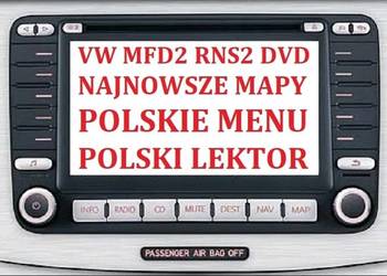 Mapy oraz polski język VW MFD2 RNS2 DVD VX Passat Touran T5 na sprzedaż  Łódź