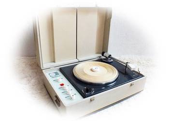 Używany, Stary Gramofon Foletta De Luxe stereo z kolumnami na sprzedaż  Żary