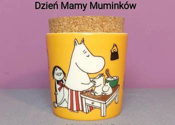 MUMINKI pojemnik 2014 Edycja SPECJALNA z naklejką - Moomin Arabia Finland na sprzedaż  Jasień